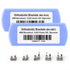 Dental Metal Monoblock Brackets Mesh Base Mini Roth/MBT 0.022" 345 Hooks 20pcs/Set - azdentall.com