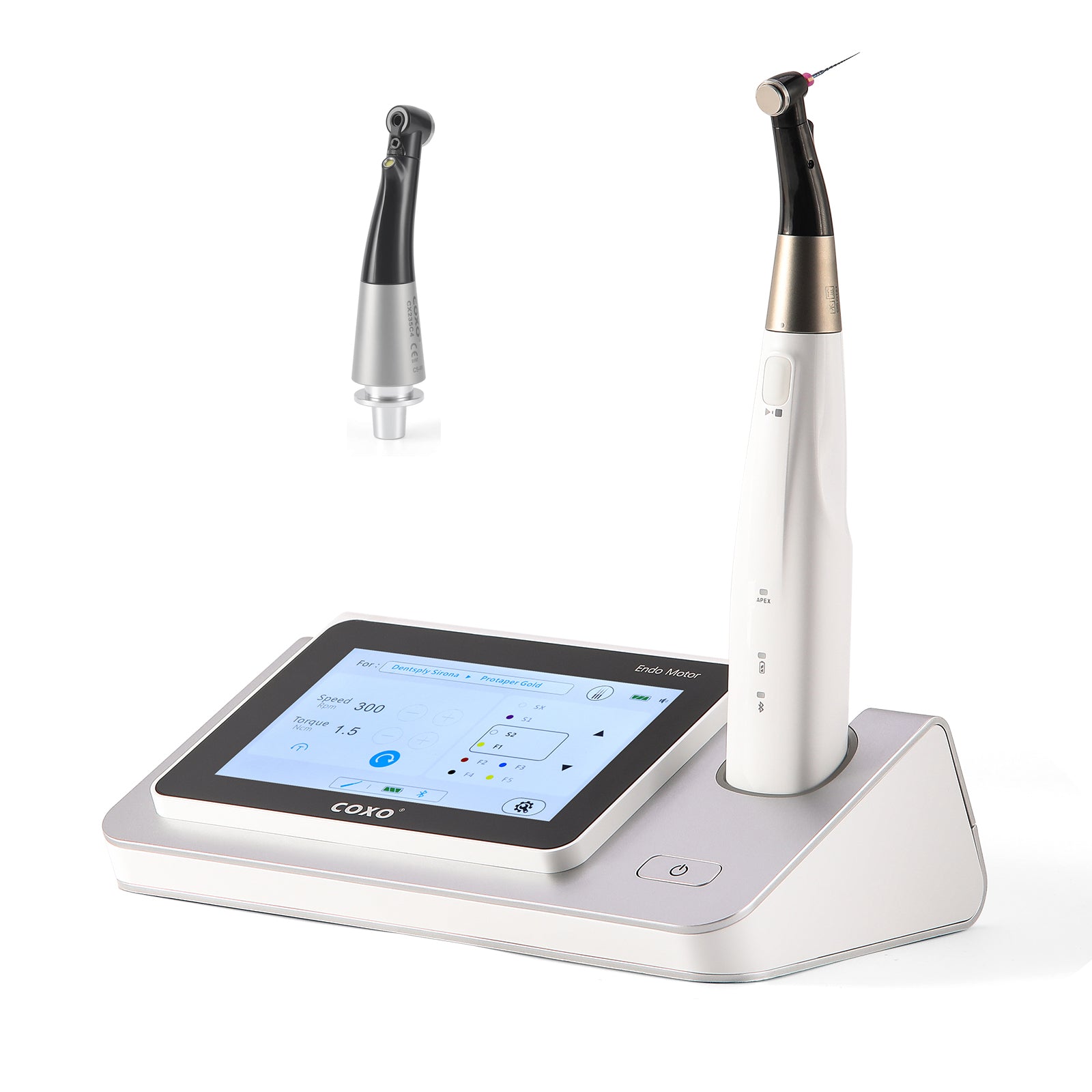 COXO Wireless Endo Motor with Apex Locator 5" Colorful Screen Built-in LED Light #C-SMART-I PILOT