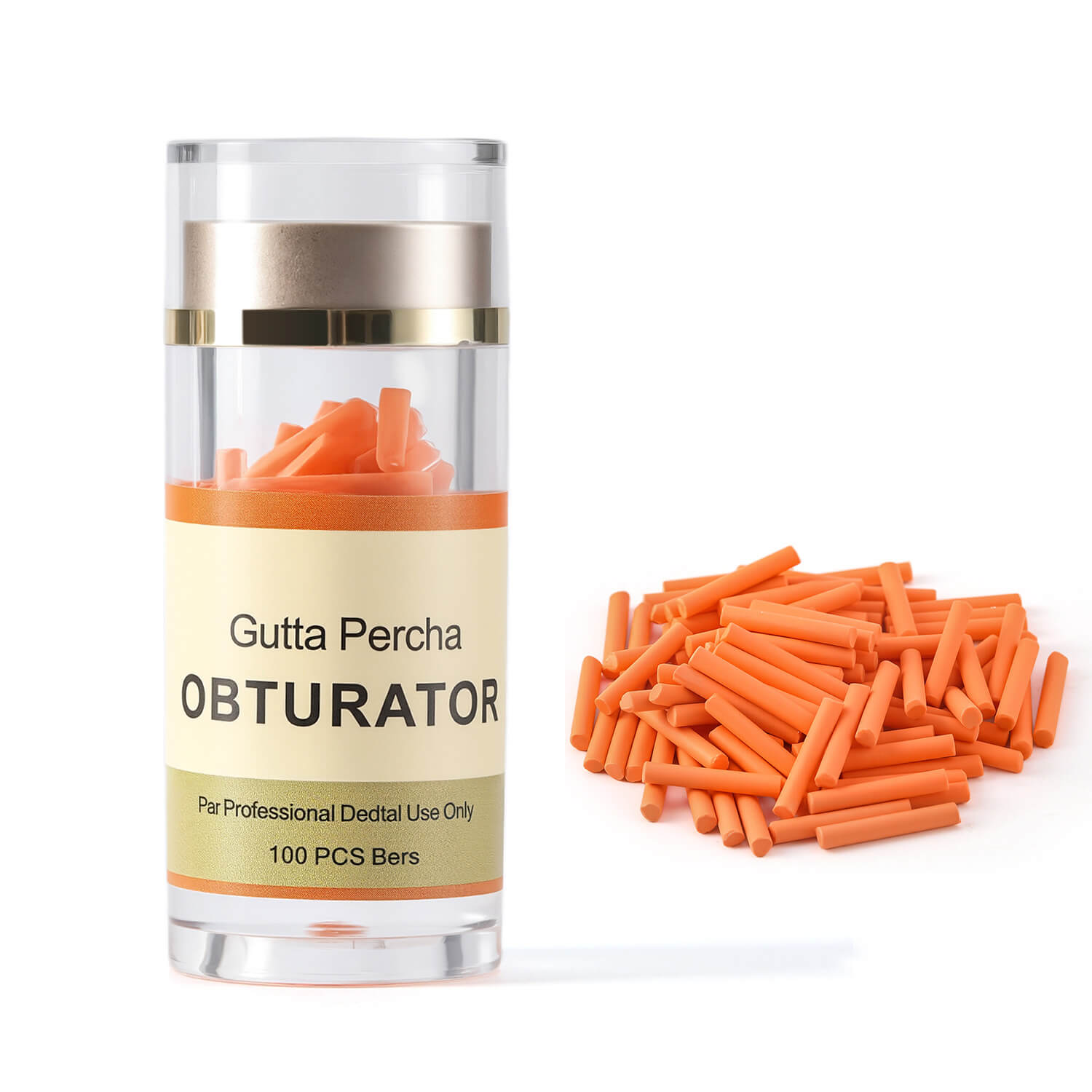Dental Gutta Percha Pellets Bar for Obturation Endo System Endodontic Gun 100 Pcs/Bottle - azdentall.com