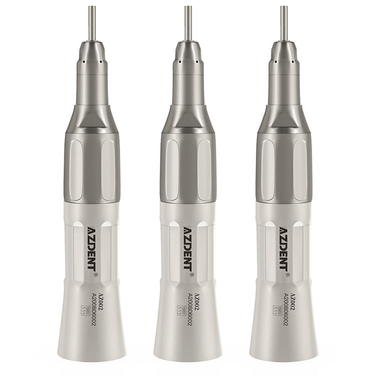 3pcs AZDENT 1:1 Low Speed Straight Nose Cone Handpiece With External Water Spray - azdentall.com