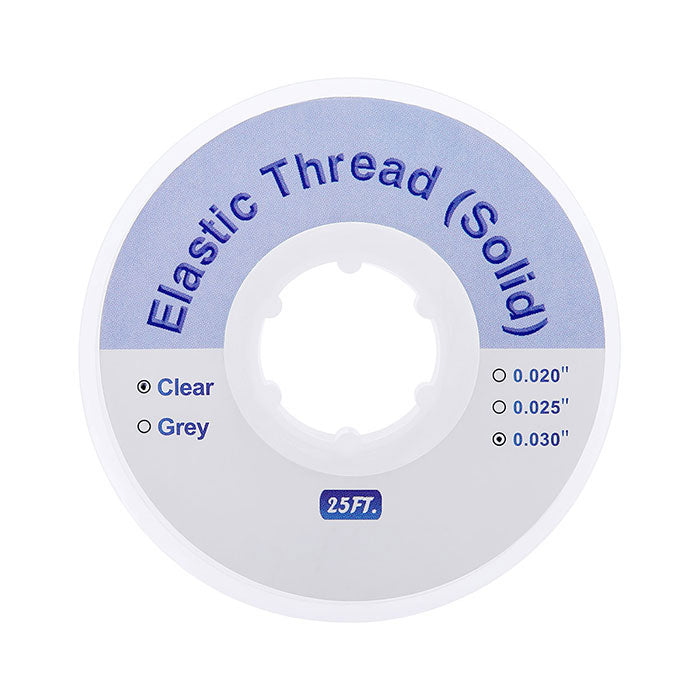 Dental Ortho Elastic Thread Traction Ligature Power Tube Orthodontic Solid Clear 0.030 - azdentall.com