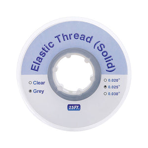 Dental Ortho Elastic Thread Traction Ligature Power Tube Orthodontic Solid Grey 0.025 - azdentall.com