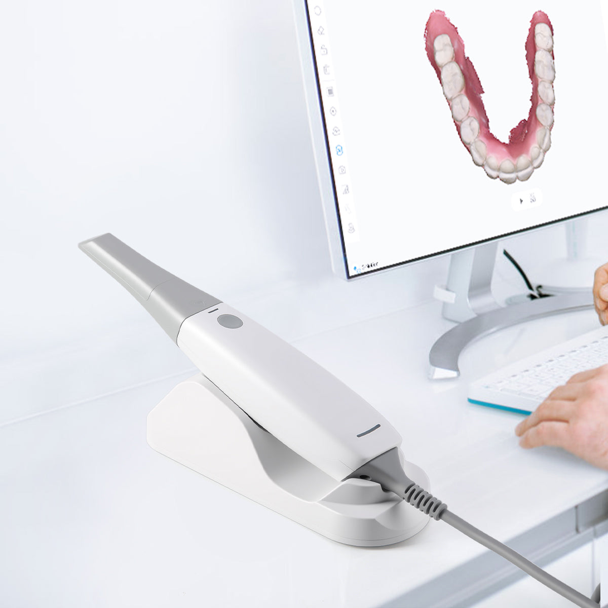 Dental 3D Intraoral Scanner with Software AI Tech Real Color CAD/CAM Digital Impression USB - azdentall.com