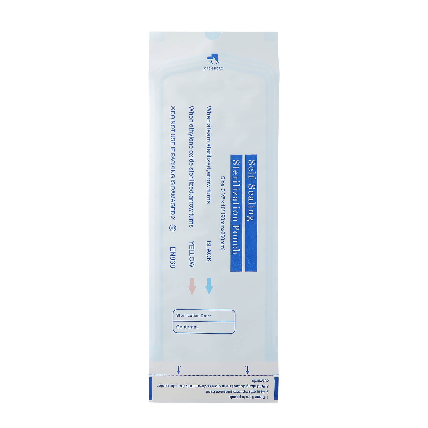 Dental Self-Sealing Sterilization Pouch 3.5”x10" 200pcs/Box - azdentall.com
