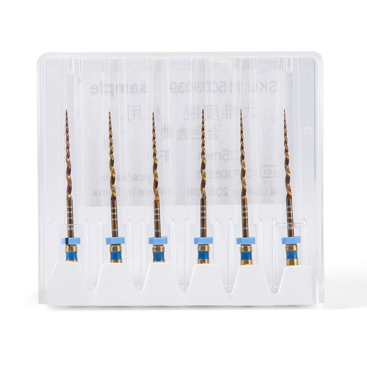 AZDENT Dental Large Taper NiTi Endo Rotary Files 25mm F3/F4/F5 6Pcs/Pa