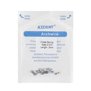 AZDENT Dental Orthodontic Accessory Closed Coil Spring 0.010 3mm 10pcs/Bag - azdentall.com