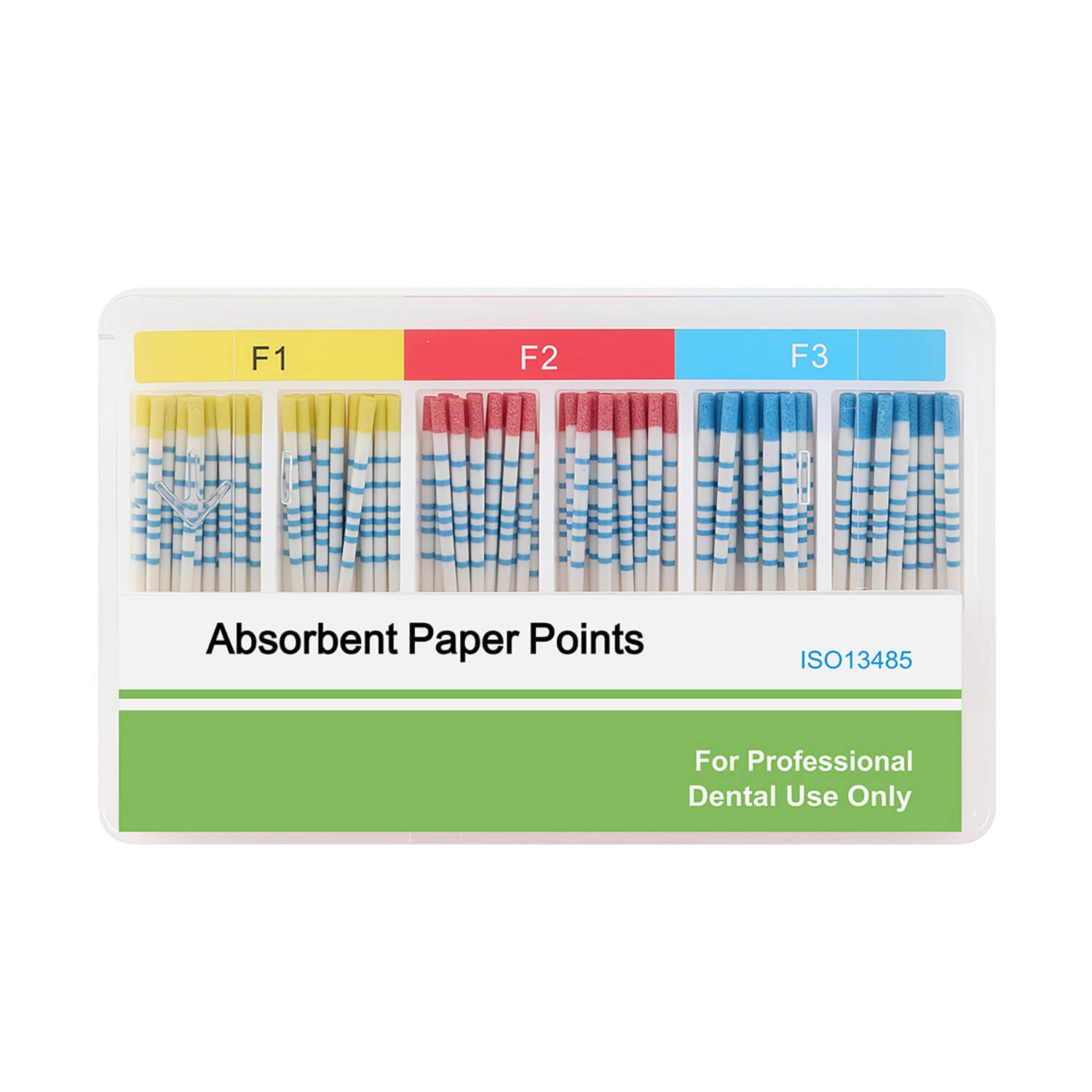 Absorbent Paper Points with Scale F Series Mixed F1 F2 F3 100pcs/Box - azdentall.com