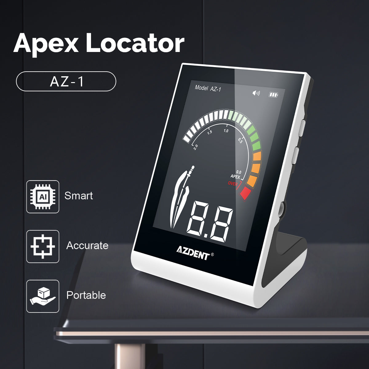 Root Locators AZDENT Dental Endodontic Apex Locator Root Canal Measurement Tool Mult