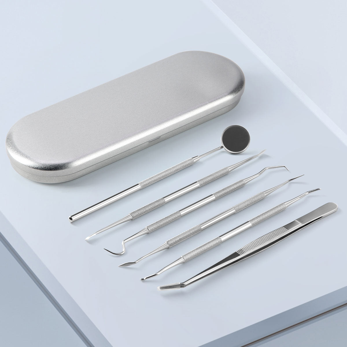 Dental Cleaning Tool Set Stainless Steel 6pcs/Set - azdentall.com