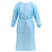 Disposable Isolation Gowns PP Medical Gowns Long with Knitted Cuffs Blue - azdentall.com