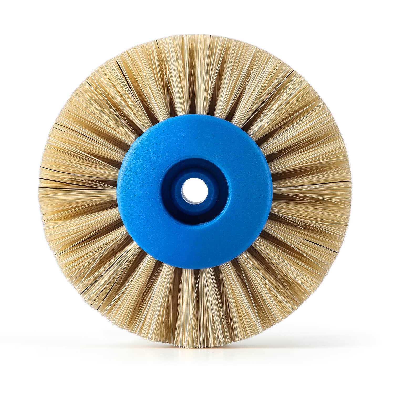 Dental Lab Polishing Brush 4 Rows White Bristle Straight Type - azdentall.com