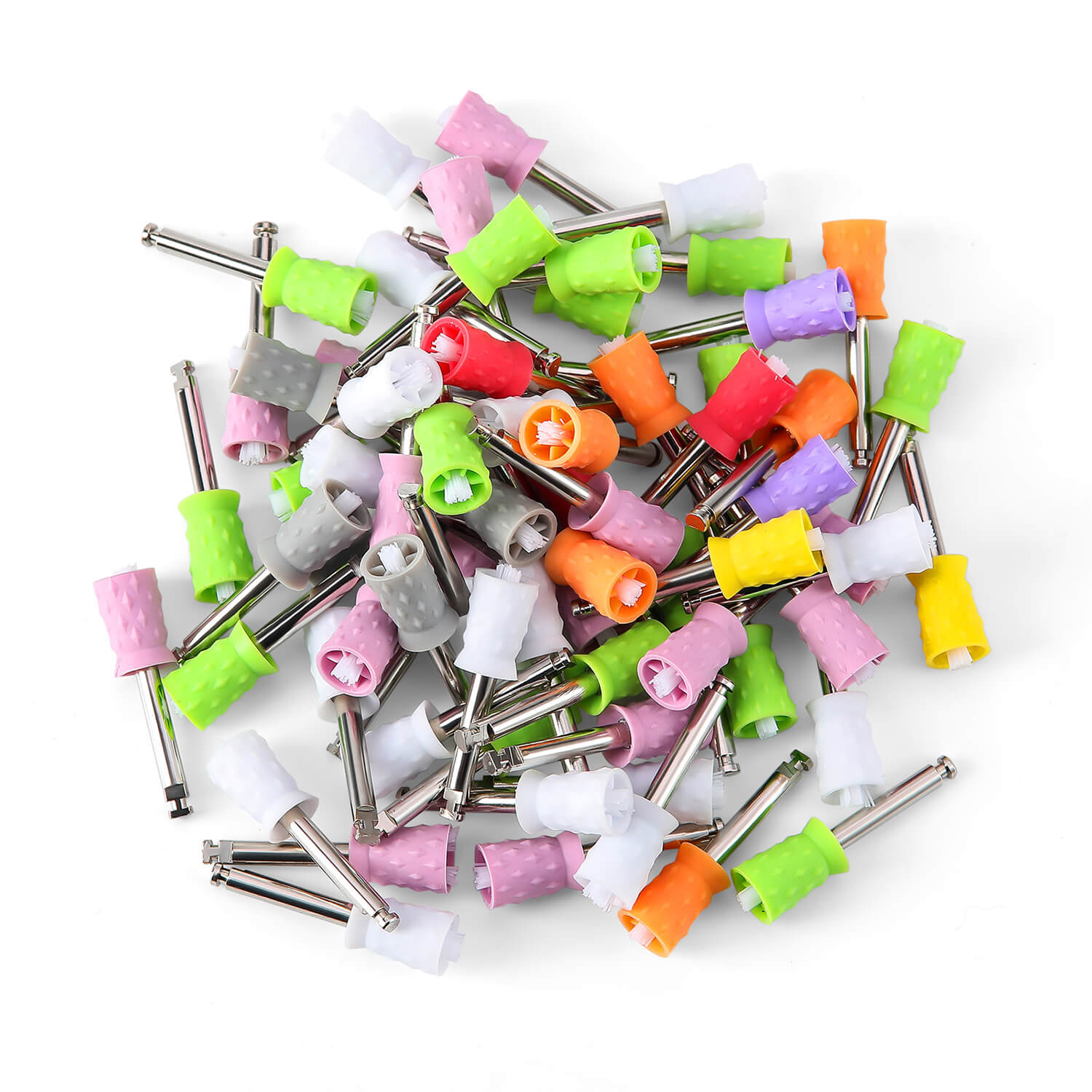 AZDENT Dental Rubber Dual-use Polishing Prophy Cup Brush Soft/Hard Cup RA2.35mm 10pcs/Box - azdentall.com