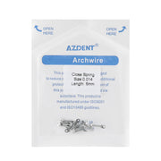 AZDENT Dental Orthodontic Accessory Closed Coil Spring 0.014 6mm 10pcs/Bag - azdentall.com