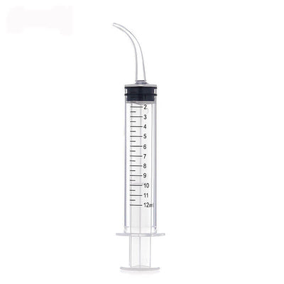 Dental Irrigation Utility Syringes with Curved Tip and Measurement 12cc 50pcs/Box - azdentall.com