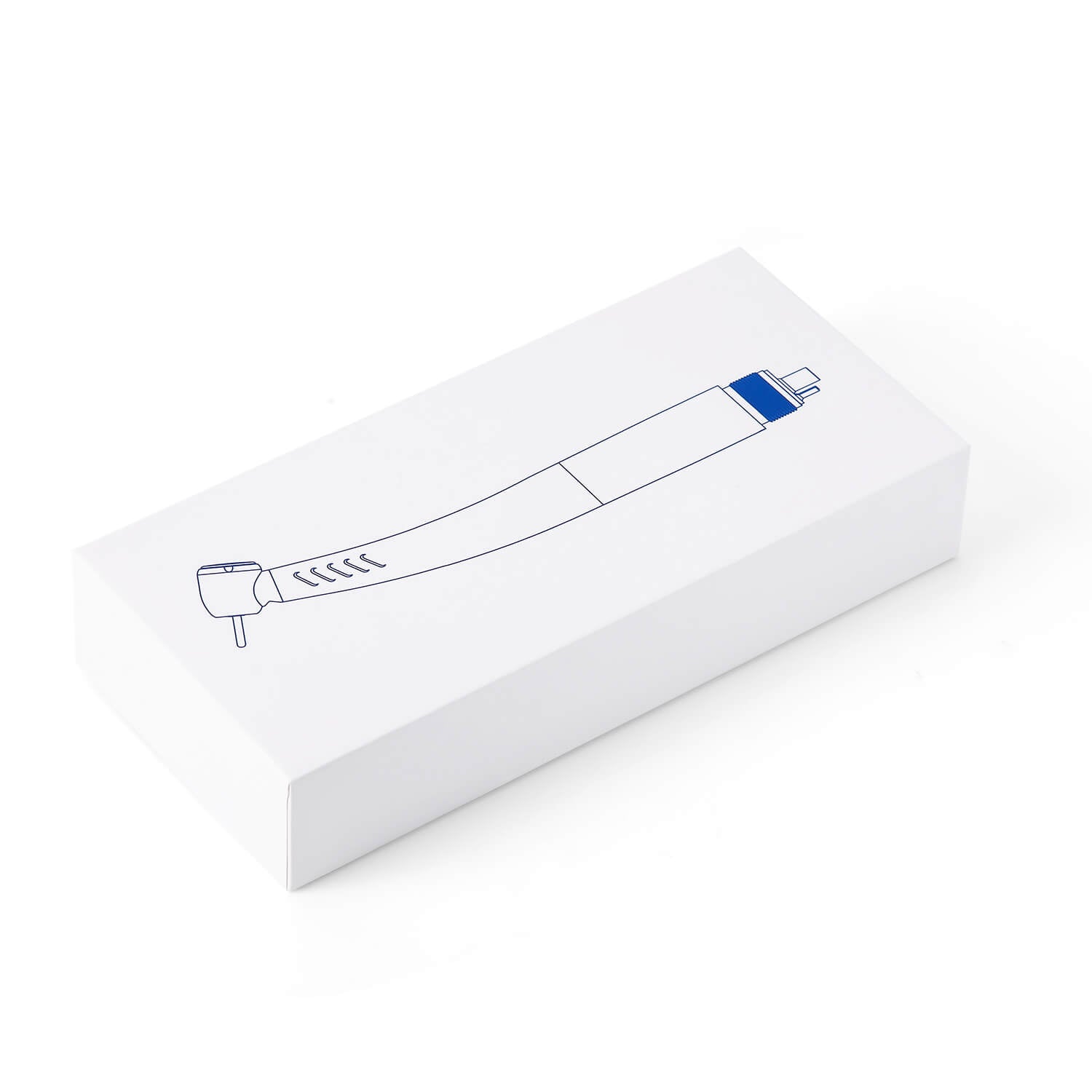 AZDENT Dental LED Fiber Optic 45° High Speed Handpiece Titanium Mini Head Four Water Spray / 4 or 6 Holes Quick Coupler - azdentall.com