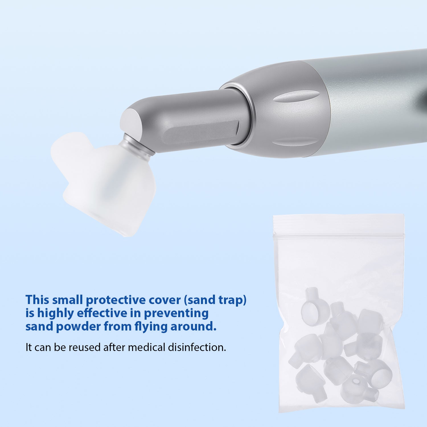 Dental Aluminum Oxide Micro Blaster With Sand Traps 360° Rotate 4 Hole - azdentall.com