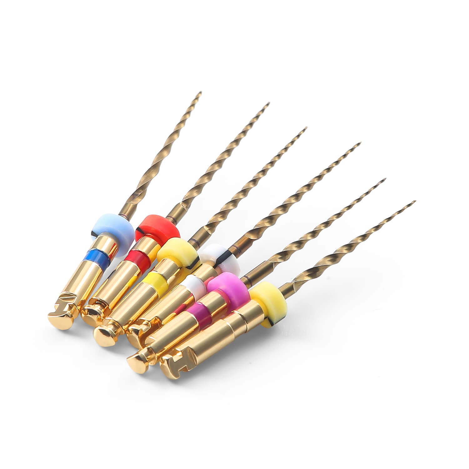 AZDENT Dental NiTi Rotary Engine Files 19mm/25mm SX-F3 S1-S2 Gold 6pcs/Pk - azdentall.com