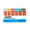AZDENT Gutta Percha Points With Scale #15-40 Taper Size 0.06 Color Coded 60/Box - azdentall.com