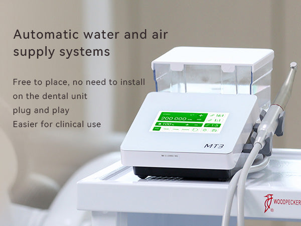 Woodpecker Dental MT3 Electric Motor Brushless with 1:5 Contra Angle & Water Supply System - azdentall.com