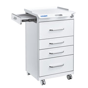 AZDENT Dental Mobile Cabinet Cart 5 Drawers with Hidden Side Auxiliary Drawer Secure Lock Power Socket - azdentall.com