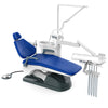 Dental Unit Chair J2688-A1 DC Motor Computer Controlled Hard Leather with Stool Sapphire Blue - azdentall.com