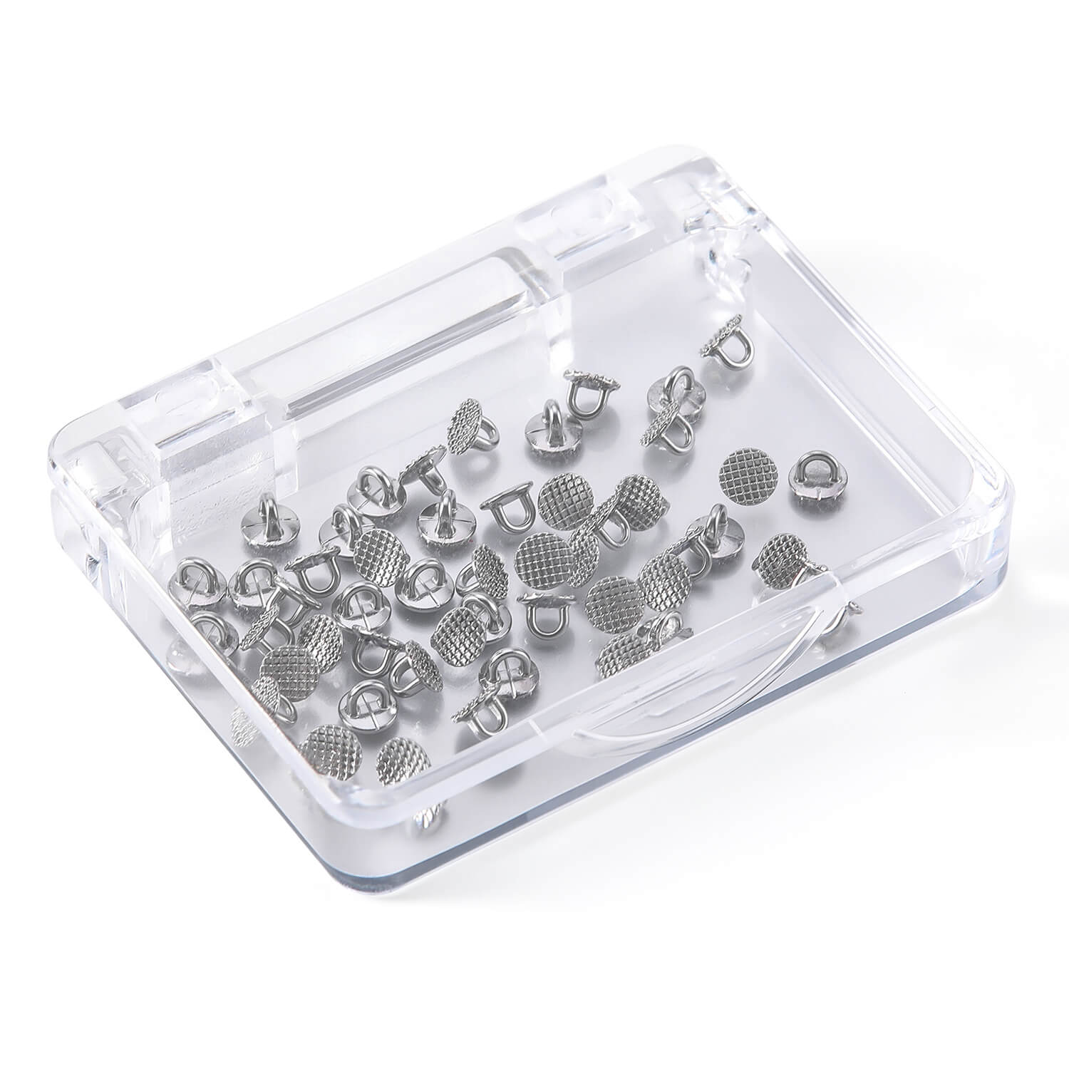 AZDENT Orthodontic Lingual Button Bondable Monoblock Direct Bond Eyelet Round Base 50pcs/Box - azdentall.com