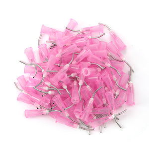 Dental Pre Bent Needle Tips 9 Models 100pcs/Bag - azdentall.com