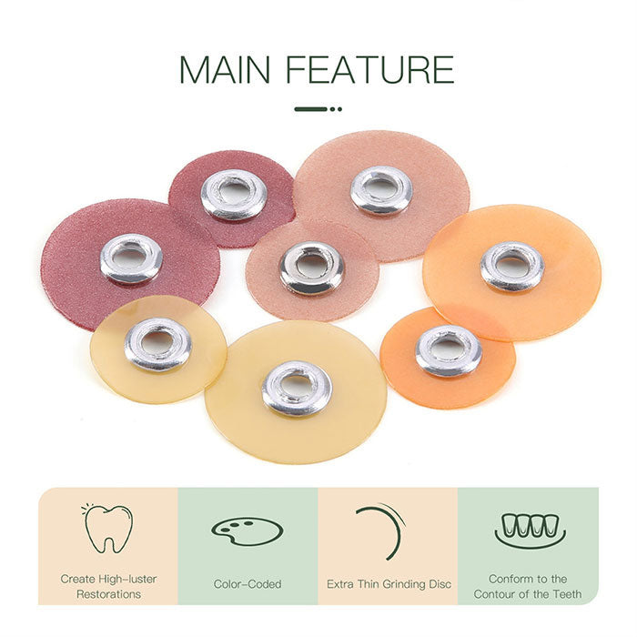 Dental Finishing & Polishing Discs 1/2 Coarse Medium Fine Superfine & Mandrel CA 2.35mm - azdentall.com