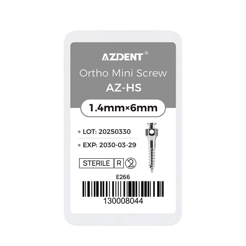 AZDENT Dental Orthodontic Mini Screws AZ-HS Micro Implants Sterile 1pc/Pack - azdentall.com