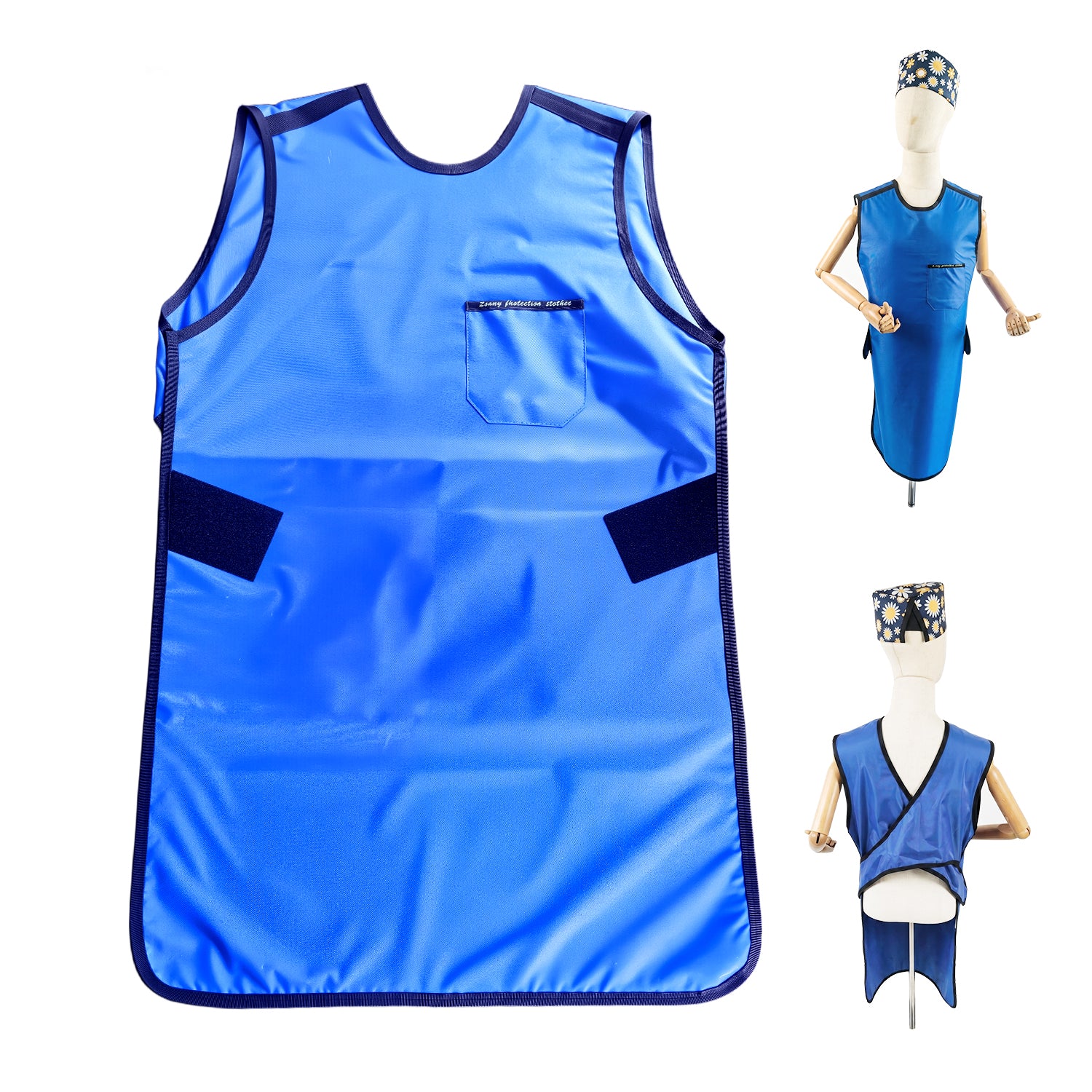 Dental X-Ray Radiation Protective Apron 0.35mmpb 100x60cm Blue - azdentall.com