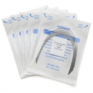 5 Bags AZDENT Thermal Active NiTi Archwire Ovoid Form Rectangular 0.018 x 0.025 Upper 10pcs/Pack - azdentall.com