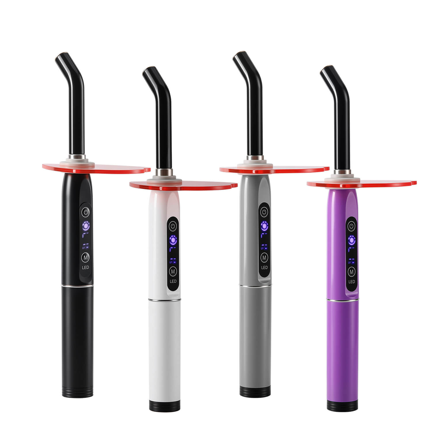 Dental LED Curing Light Lamp 1 Second Cure Adjustable Power 2400mW/cm² - azdentall.com