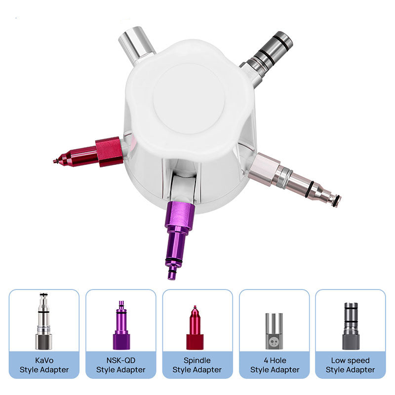 Dental Portable Handpiece Care Spray Lubricant Oil Maintenance 5 Nozzles - azdentall.com