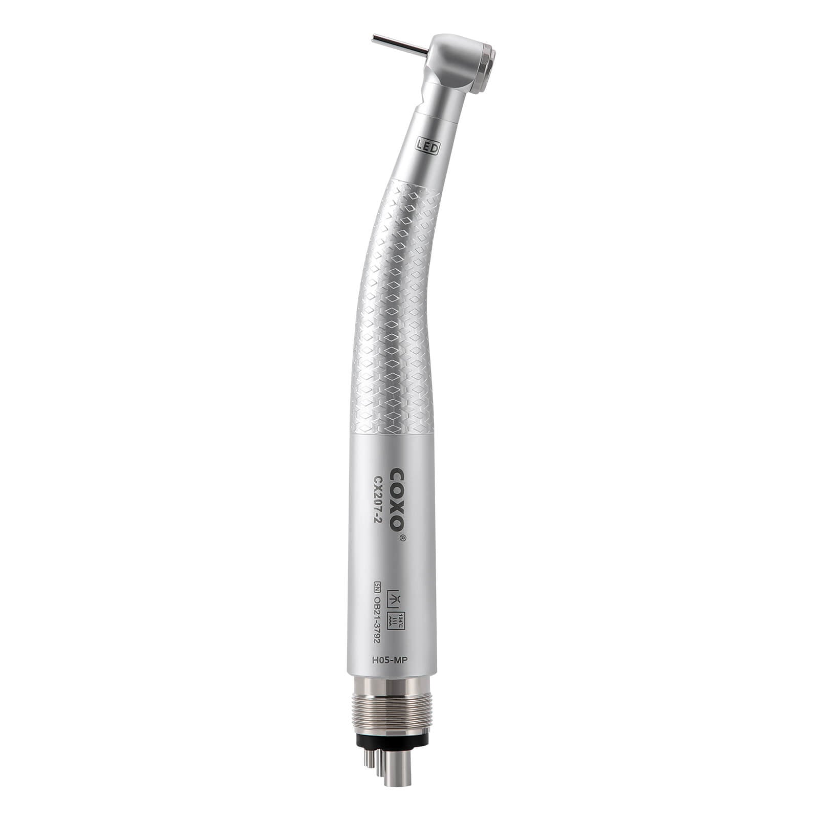 COXO LED High-speed Air Turbine Handpiece with Generator Mini Head 4 Holes Coupler CX207-2 #H05-MP4 - azdentall.com