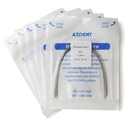 5 Packs AZDENT Archwire Stainless Steel Oval Form Round 0.016 Lower 10pcs/Pack - azdentall.com