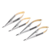Dental Forceps Needle Holders Tweezer with Lock Straight/Curved Head 14cm/16cm - azdentall.com