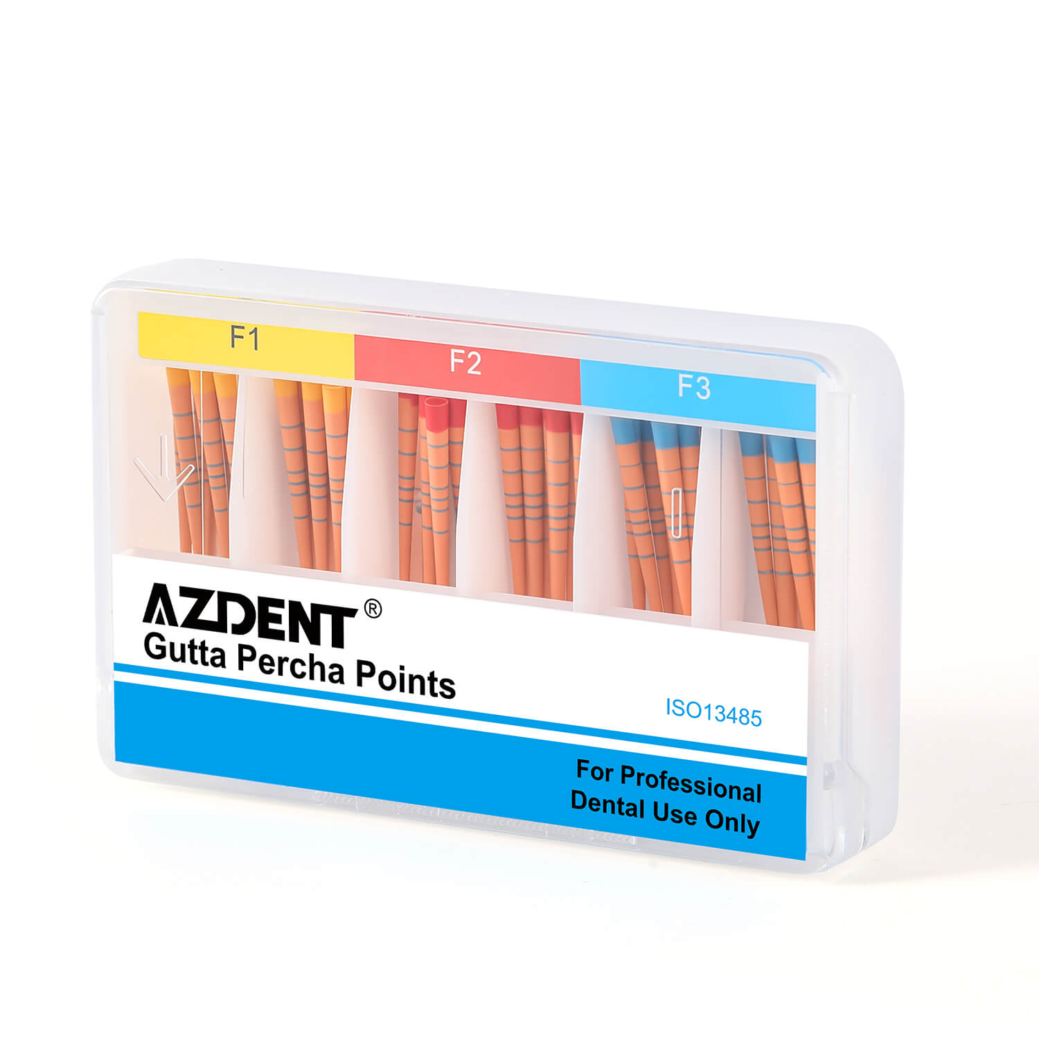 AZDENT Gutta Percha Points With Scale Mixed F1 F2 F3 60/Box