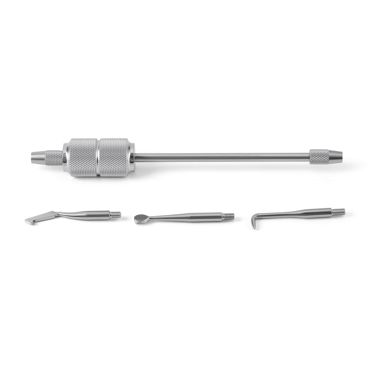 Dental Manual Crown Remover Kit  Stainless Steel with 3 Attachments Tips - azdentall.com