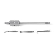 Dental Manual Crown Remover Kit  Stainless Steel with 3 Attachments Tips - azdentall.com