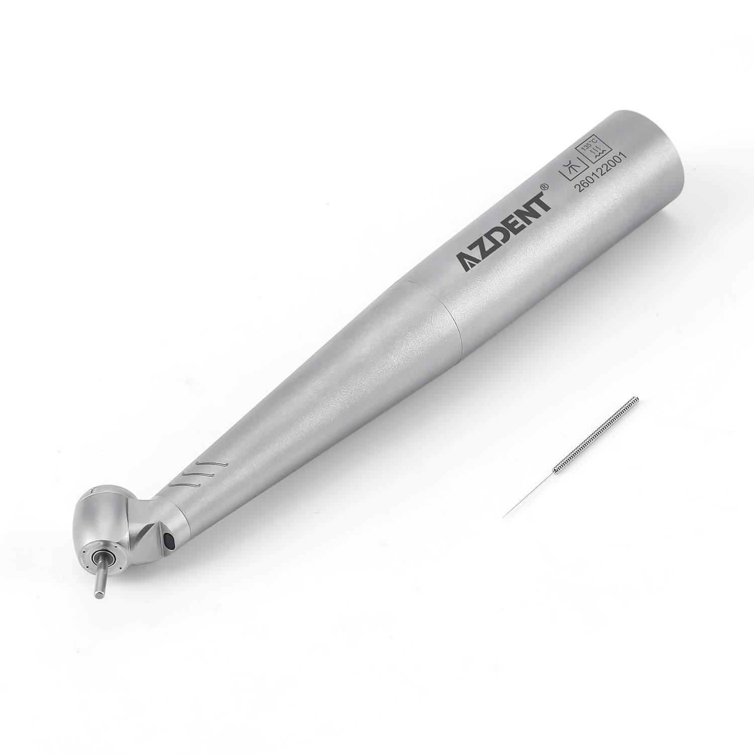 AZDENT Dental LED Fiber Optic 45° High Speed Handpiece Titanium Mini Head Four Water Spray / 4 or 6 Holes Quick Coupler - azdentall.com