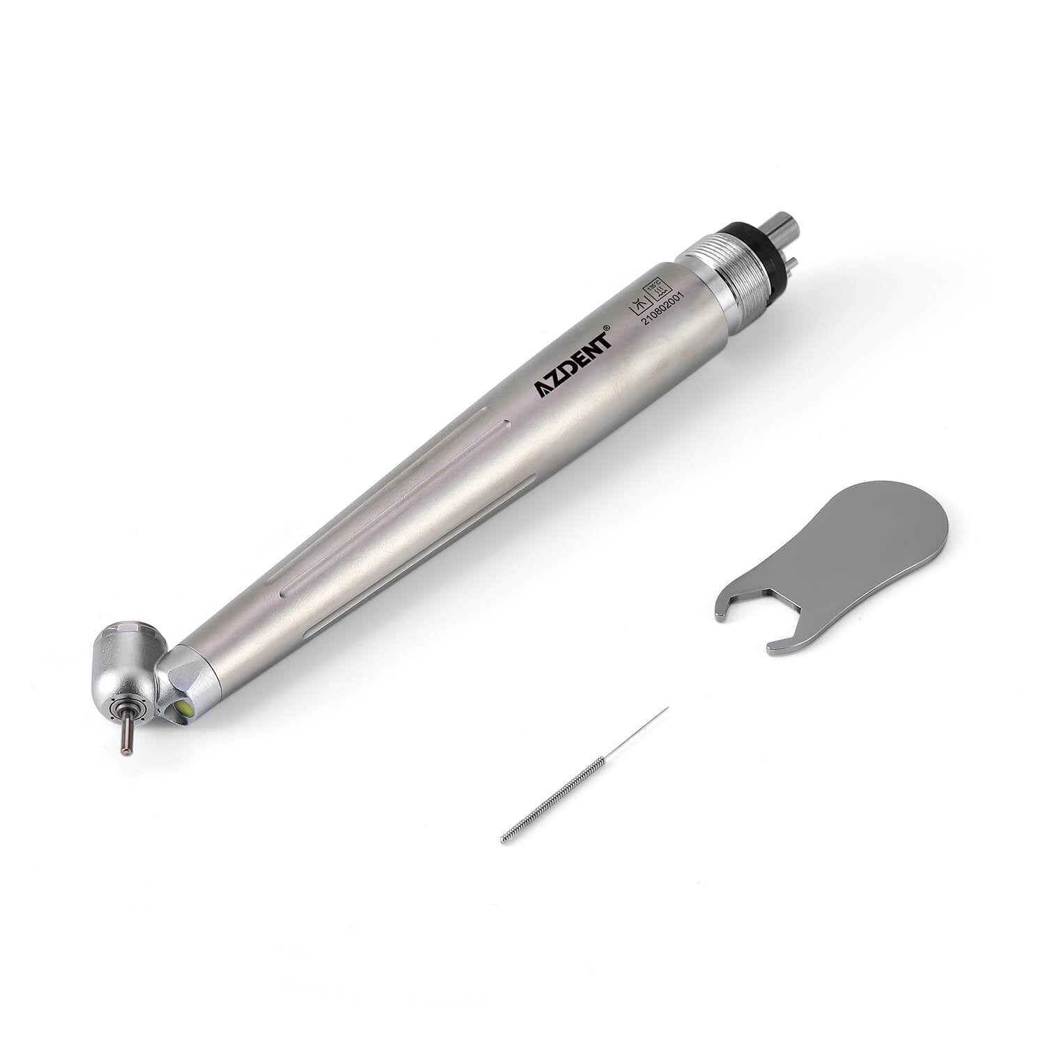 AZDENT Dental 45 Degree LED High Speed Handpiece E-generator Standard Head Push Button 4 Hole - azdentall.com