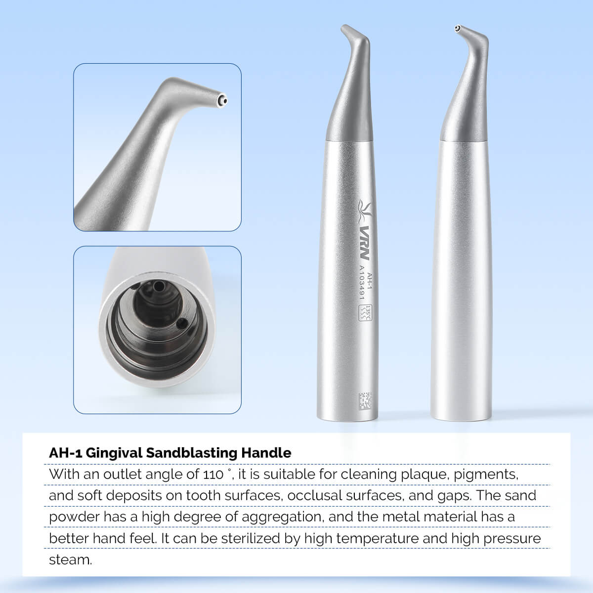 Dental Air Polisher Nozzles Gingival & Subgingival Sandblasting Handle for EMS AIR-FLOW - azdentall.com