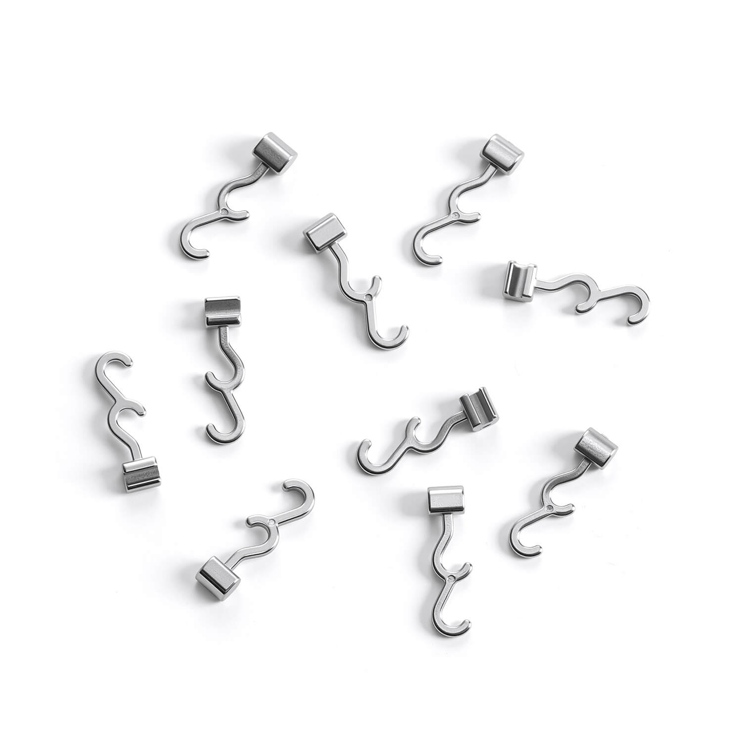 Dental Crimpable Hooks Double Long Left/ Right 7mm 10pcs/Bag - azdentall.com