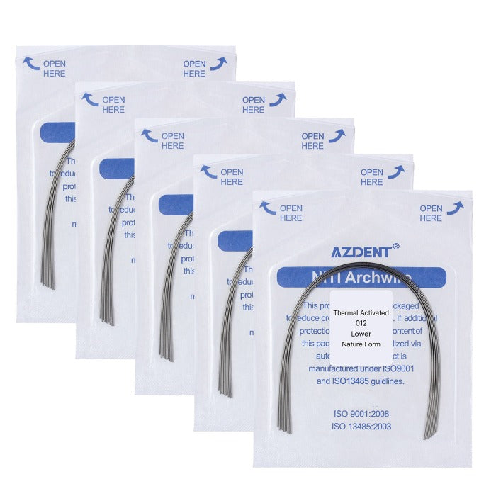 Braces Kit 10 Pcs Dental Orthodontic Arch Wires - Rectangular Niti/Steel/Thermal Activated Rectangular Niti Steel Thermal Activated Arch Wires Braces Kit 10 Pcs Dental Orthodontic Arch Wires - Rectangular Niti/Steel/Thermal Activated Rectangular Niti Steel Thermal Activated Arch Wires