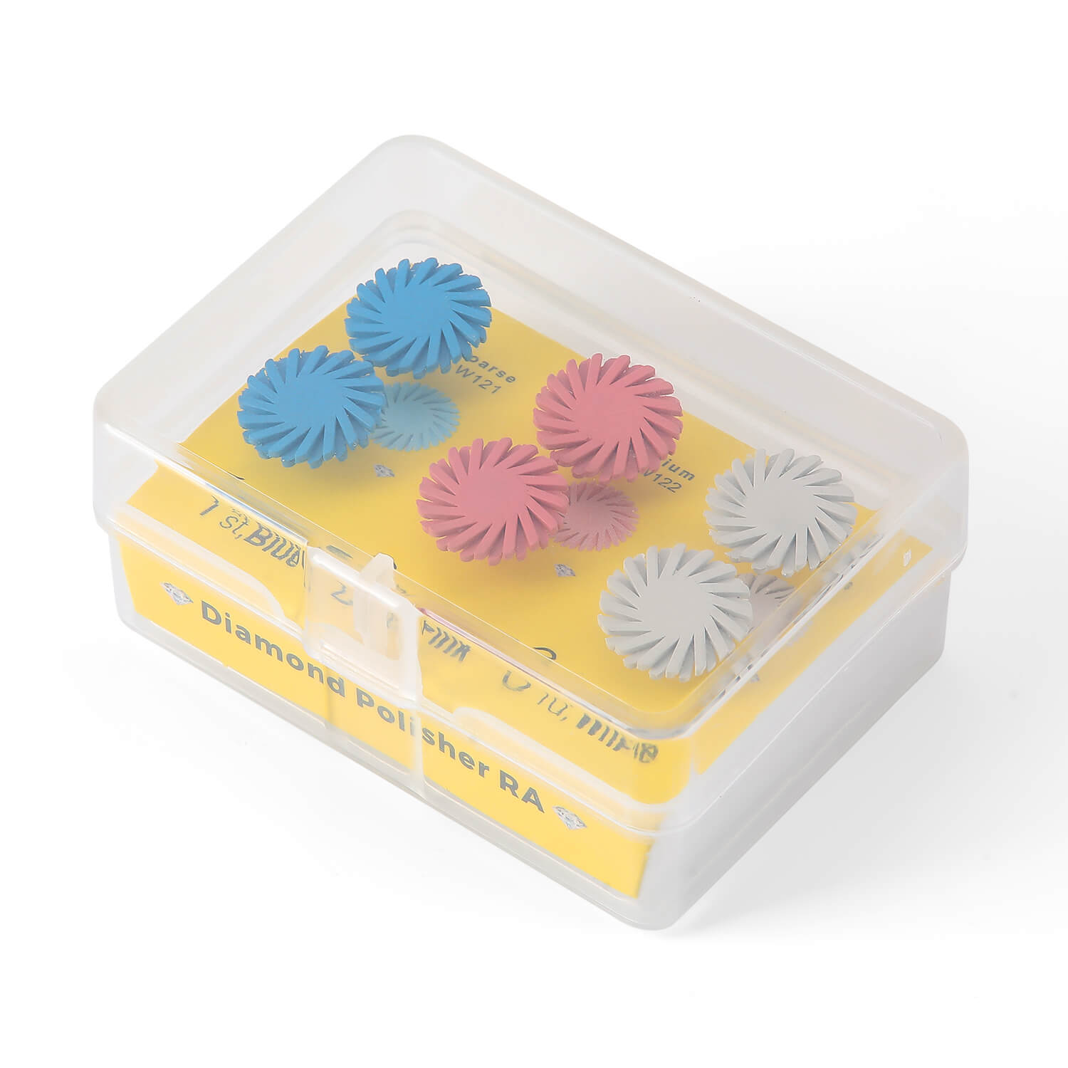 Dental Composite Rubbe Polishing Disc Wheel 3-Step Polishing RA2.35mm 6pcs/Box - azdentall.com
