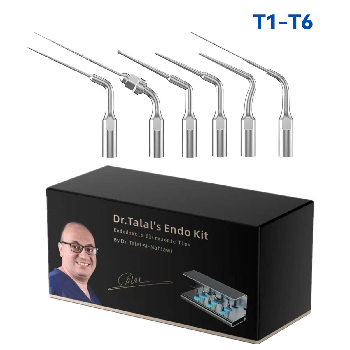 Woodpecker Dr. Talal's Endo Kit Ultrasonic Tips T1-T6 6Pcs/Kit - azdentall.com