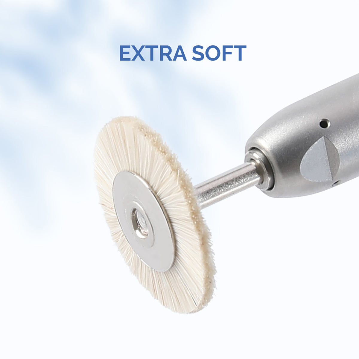 Dental Polishing Brush Wheel White Goat Hair 17mm/ 19mm/ 22mm/ 25mm 10pcs/Pack - azdentall.com