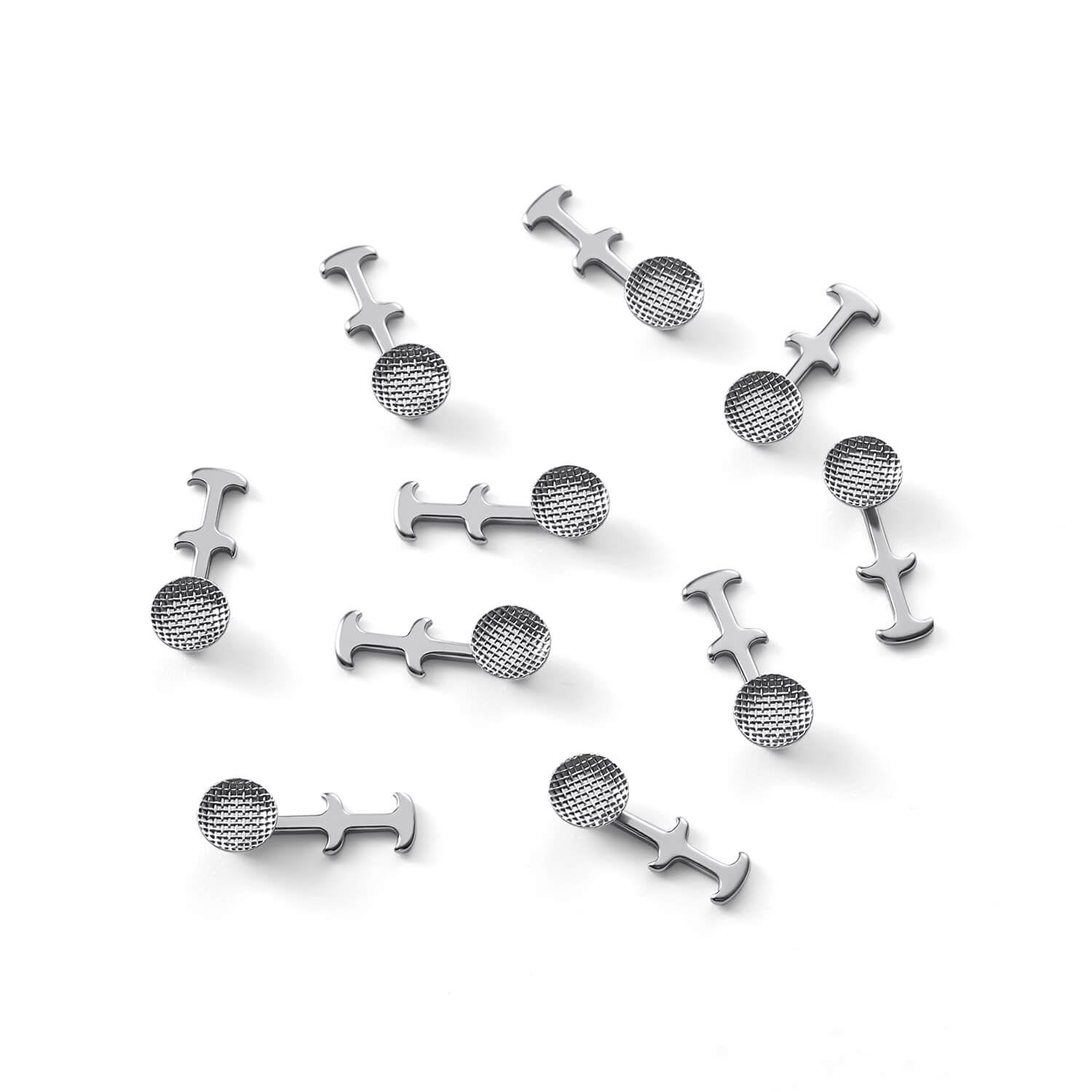 AZDENTOrthodontic Multi Hook Lingual Buttons Bondable Round Mesh Base 10pcs/Bag - azdentall.com