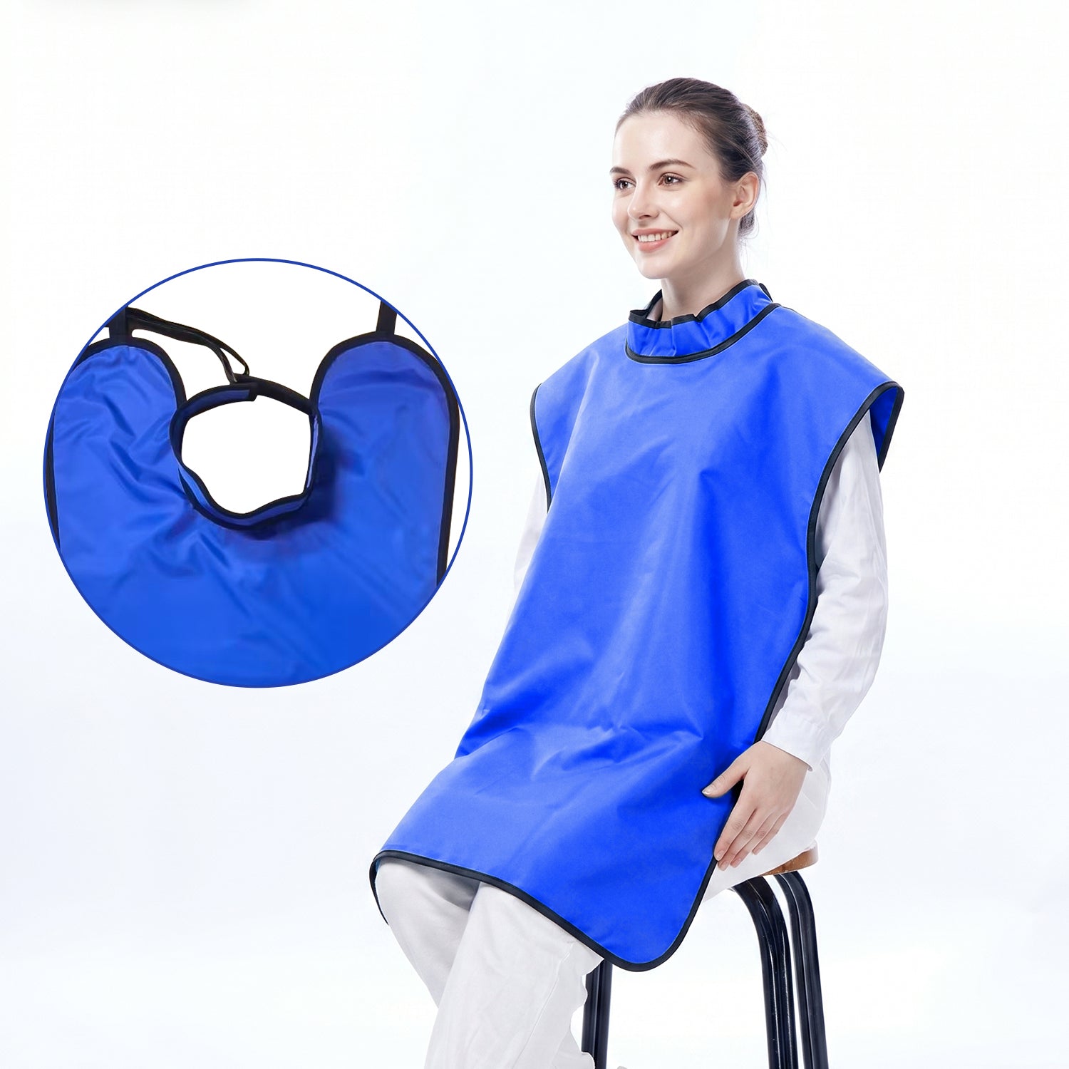 Dental X-Ray Radiation Protective Apron 0.35mmpb 95x60cm Blue - azdentall.com