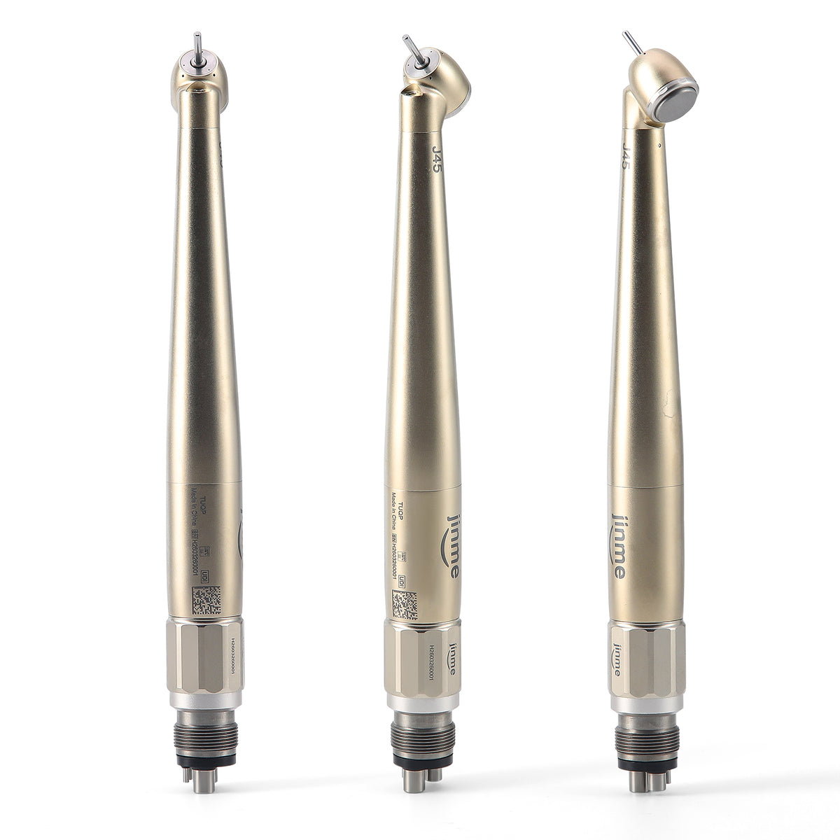 Jinme J45-TUQP LED High Speed Air Turbine Handpiece with Generator 3 Port Spray 4 Hole - azdentall.com